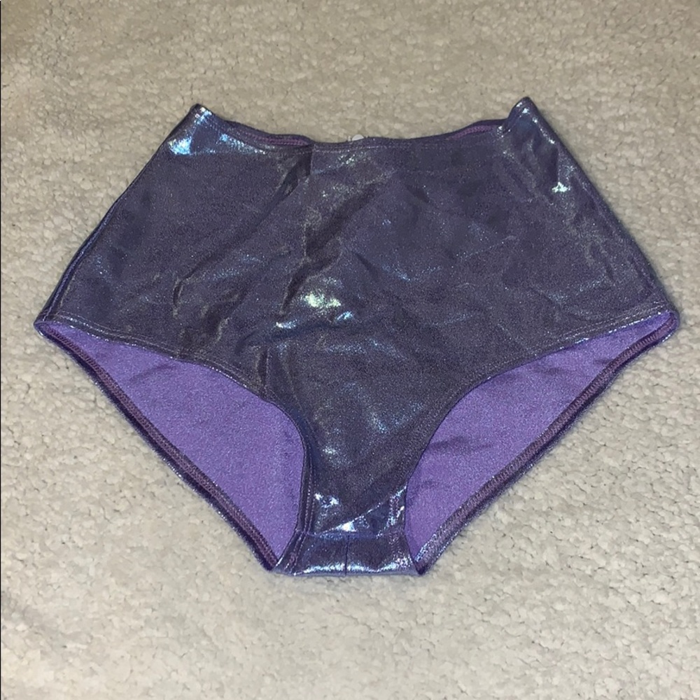 purple metallic J. Valentine rave bottoms